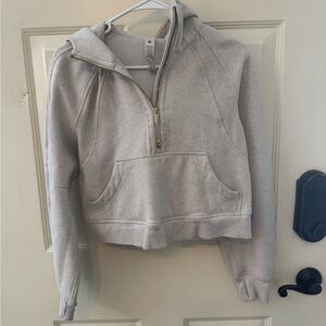 Lululemon Athletica Heather Gray Women's Scuba Half Zip Hoodie